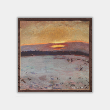 Józef Chelmonski - Zachód słońca zimą