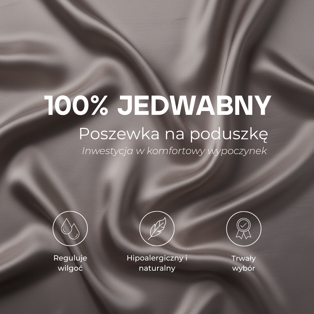 Jedwabna poszewka na poduszkę
