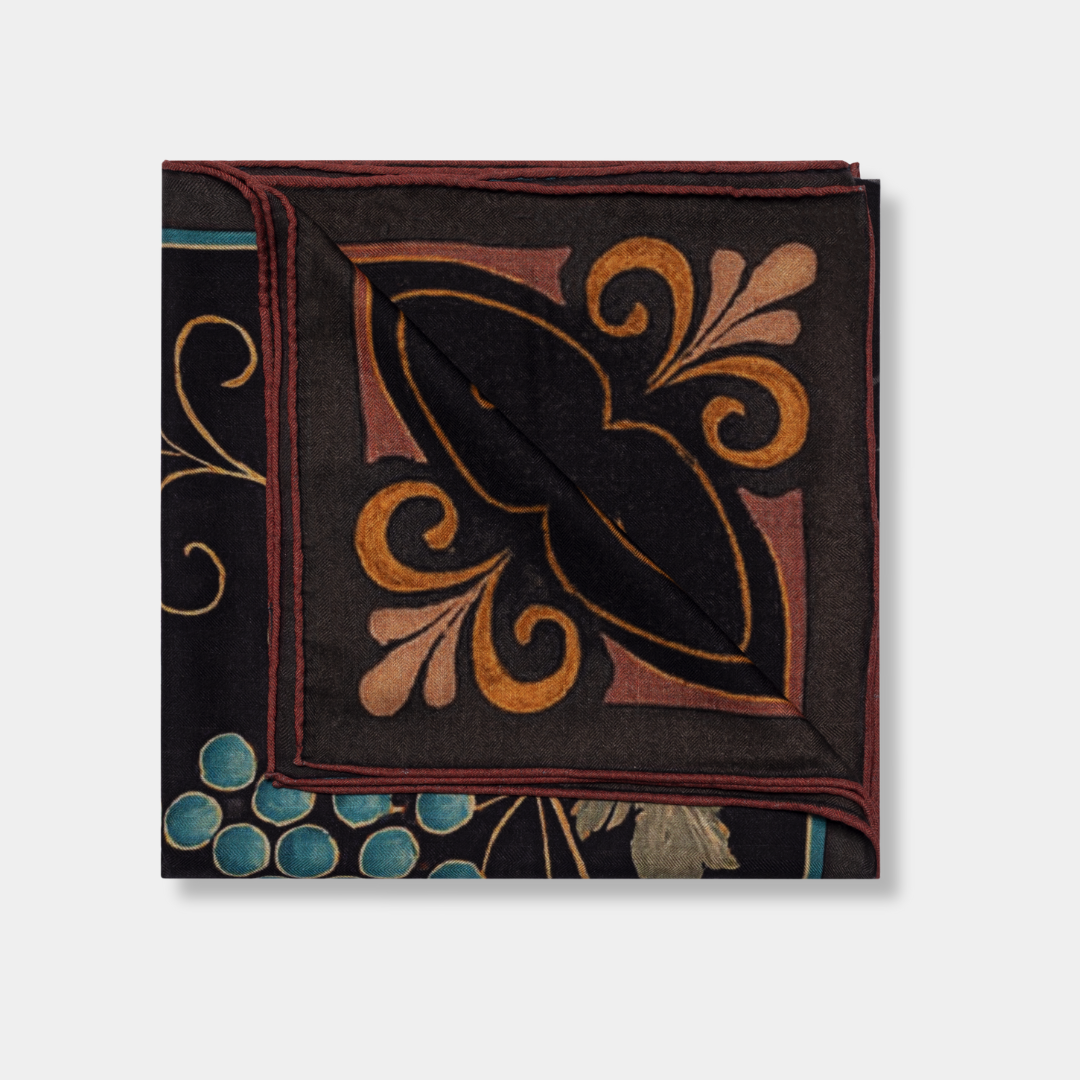 Szalik z wełny i jedwabiu NO.05 | 126x126