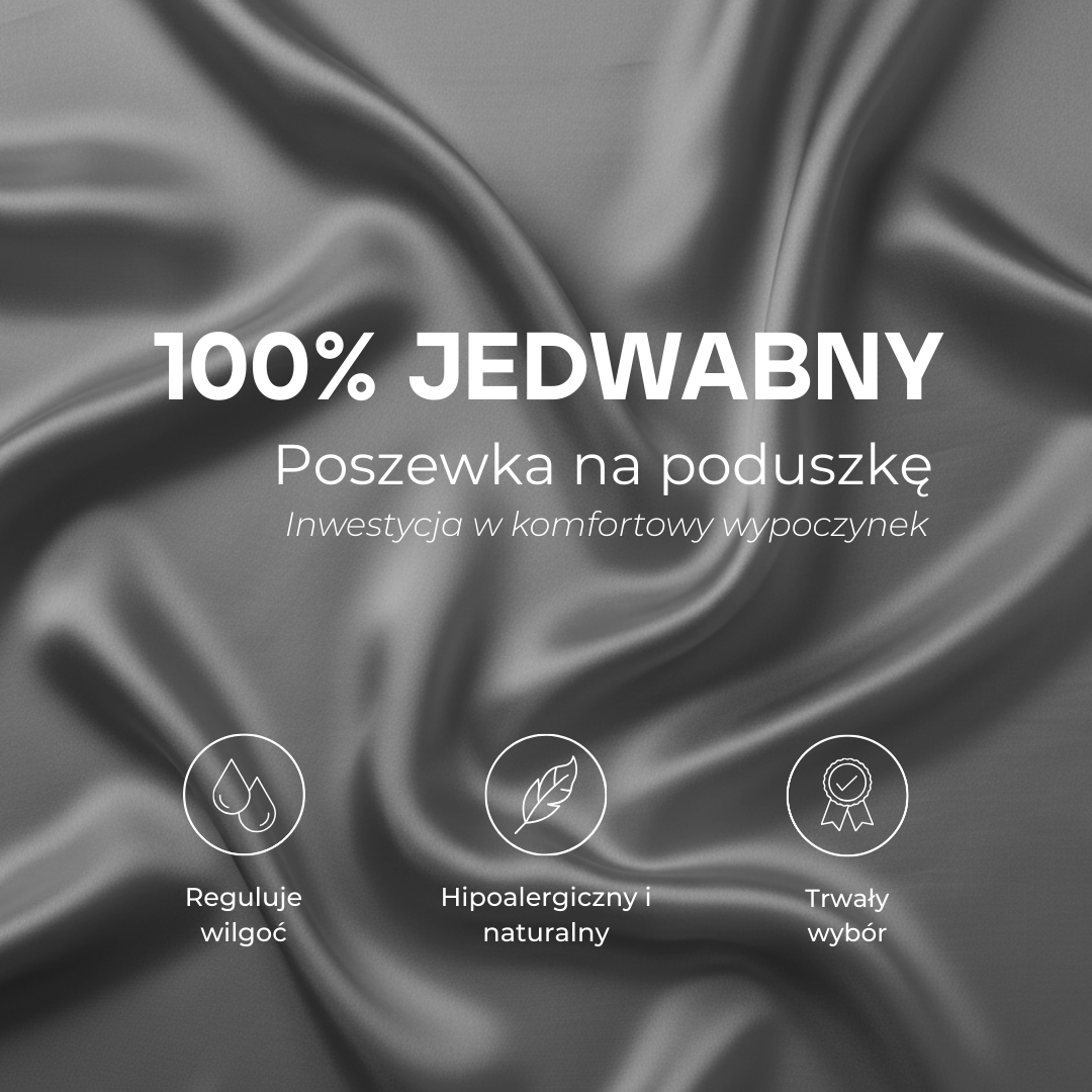 Jedwabna poszewka na poduszkę