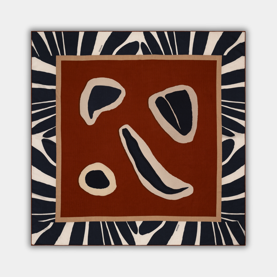 Szalik z wełny i jedwabiu NO.01 | 126x126