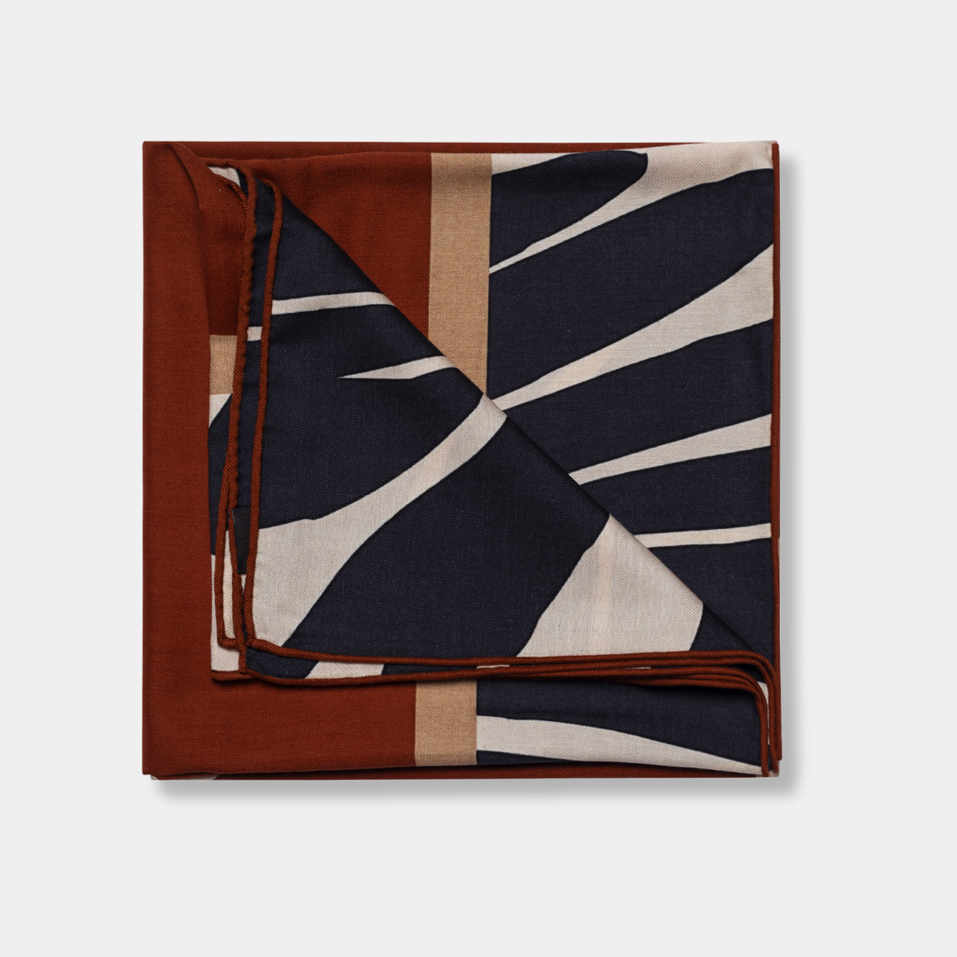 Szalik z wełny i jedwabiu NO.01 | 126x126