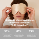 Jedwabna maska do spania
