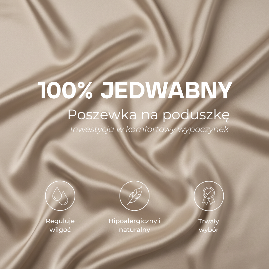 Jedwabna poszewka na poduszkę