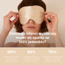 Jedwabna maska do spania