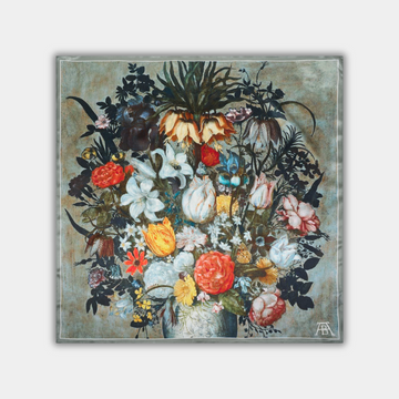 Ambrosius Bosschaert Starszy - Chiński wazon z kwiatami, muszlami i owadami
