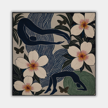 Szalik z wełny i jedwabiu NO.06 | 126x126