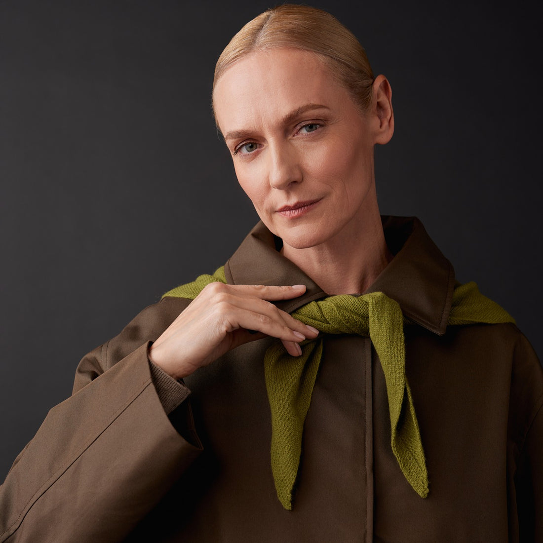 Wełniana chusta trójkątna NO.69 | 113x37